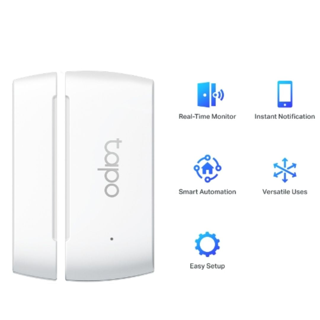 TP-Link Tapo Smart Contact Sensor, Window Door Safeguard, Instant App Notification, Smart Action Support (Tapo T110)