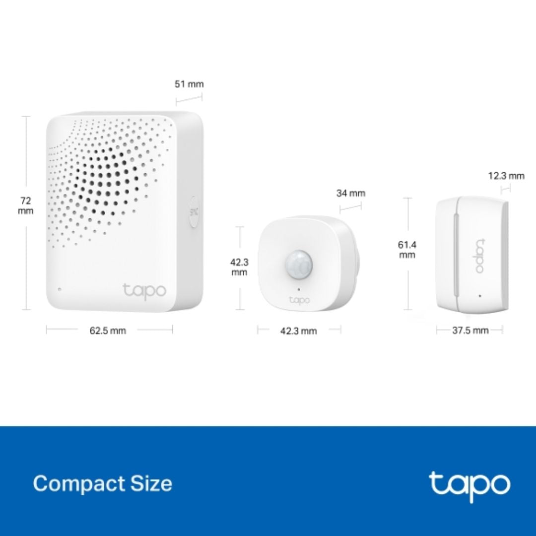 TP-Link Tapo T30 KIT Smart Sensor Starter Kit, Tapo H100  1  Tapo T100  1  Tapo T110  2