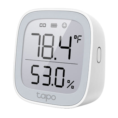 TP-Link Tapo Smart Temperature  Humidity Monitor, Real-Time  Accurate, E-ink Display, Free Data Storage  Visual Graphs,