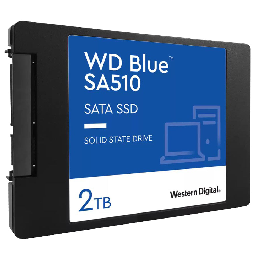 Western Digital WD 2TB Blue SA510 SATA SSD 2.5 ft 7mm Cased Read 560MB s Write 520MB s WDS200T3B0A  5-year Limited Warranty