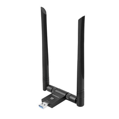 (LS)Simplecom NW811v2 AX1800 Dual Band WiFi 6 USB Adapter 802.11ax with 2x 5dBi High Gain Antennas