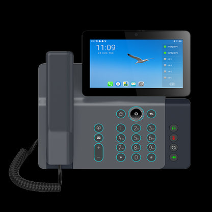 Fanvil V67 Enterprise IP Phone, 7 ft Touch Screen, 5mp Camera, Andriod 9.0, Built in Wifi, BT, Wall Mountable, Upto 116 DSS Keys, 20 Lines, 2 Year WTY