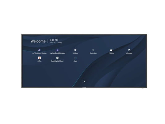 Viewsonic CDE105UW 105 ft 5K Presentation Display, Ultrawide Wireless presentation USB-C, Pro AV 2024 3 Years Advance Replacement, VESA 800 x 600 ProAV