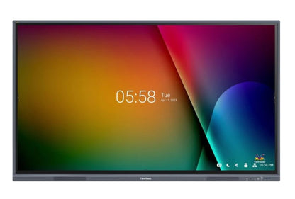Viewsonic 65 ft 4K Interactive Display, USB-C PD, Dual Pen. 33 Point Touch, IFP6533-G New. Android OS, 3 Years Advance Replacement