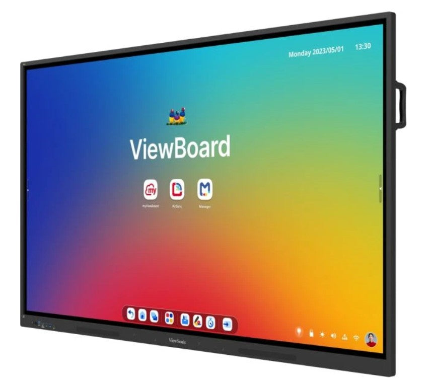 ViewSonic IFP6534 34 Android 14, EDLA, 65 ft, Touch Point Windows: 40, Android: 20, EDLA: 20 Android 14 Certified ViewBoard 65 ft 4K Interactive Display