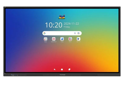 ViewSonic IFP6534 34 Android 14, EDLA, 65 ft, Touch Point Windows: 40, Android: 20, EDLA: 20 Android 14 Certified ViewBoard 65 ft 4K Interactive Display