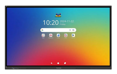 ViewSonic ViewBoard IFP7534 EDLA Certified ViewBoard 75 ft 4K Interactive Display, 20pct better power efficiency, Android 14 Quad-core CPU  microSD port