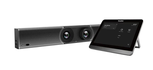 Yealink MeetingBar A30 Microsoft Teams and Zoom Rooms on Android, Medium Room, 10-15 people, Two 4K Cameras, Auto Framing, VCR11