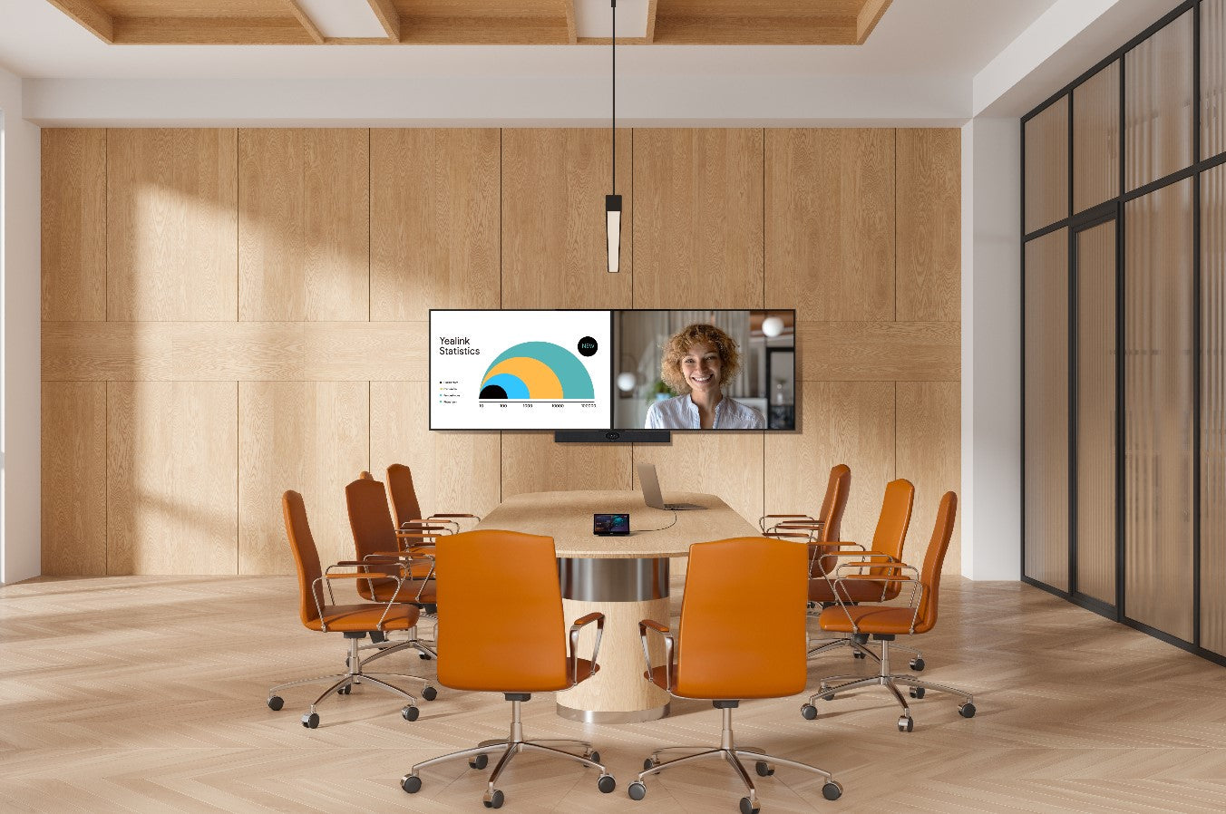 Yealink MeetingBar A40 Microsoft Teams and Zoom Rooms on Android, Small to Medium Room, CTP25 Touch Console with Sharing and BYOD (NO WIRELESS BYOD)