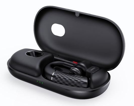Yealink BH71 Pro USB-CA Bluetooth Wireless Mono Headset, Carrying Case w  Built-In Battery (20hrs), USB-C to USB-A Cable, 10H Talk Time