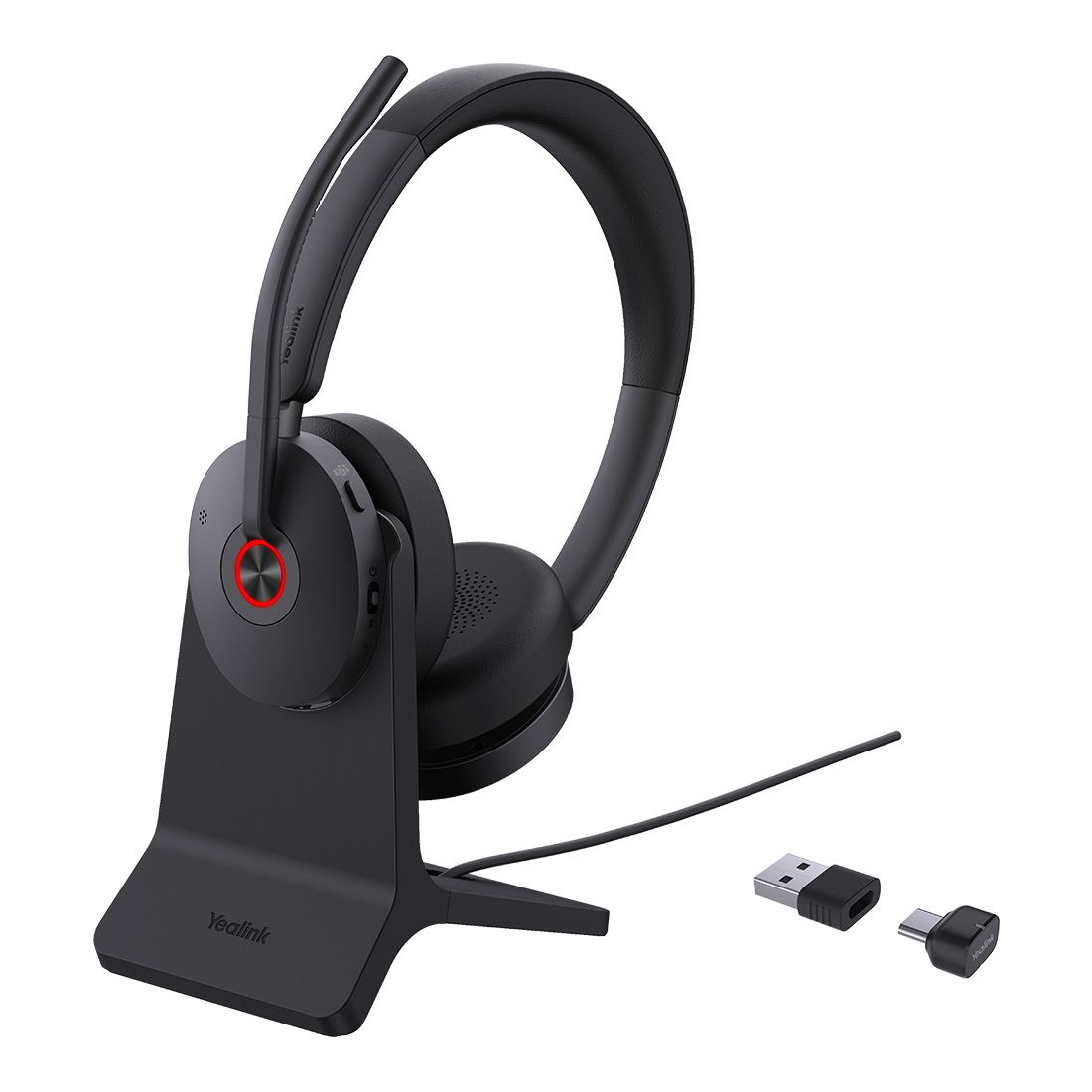Yealink BH74 with Stand Teams USB-C A Bluetooth Headset, Active Noise Cancellation, Acoustic Shield, Wireless range 50 m, talk time of up to 32 hours