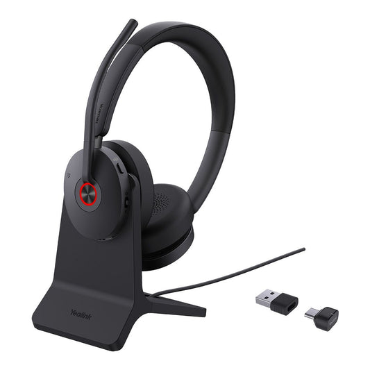 Yealink BH74 with Stand Teams USB-C A Bluetooth Headset, Active Noise Cancellation, Acoustic Shield, Wireless range 50 m, talk time of up to 32 hours