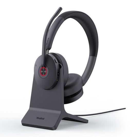 Yealink BH74 with Stand UC USB-C A Bluetooth Headset, Active Noise Cancellation, Acoustic Shield, Wireless range 50 m, talk time of up to 32 hours