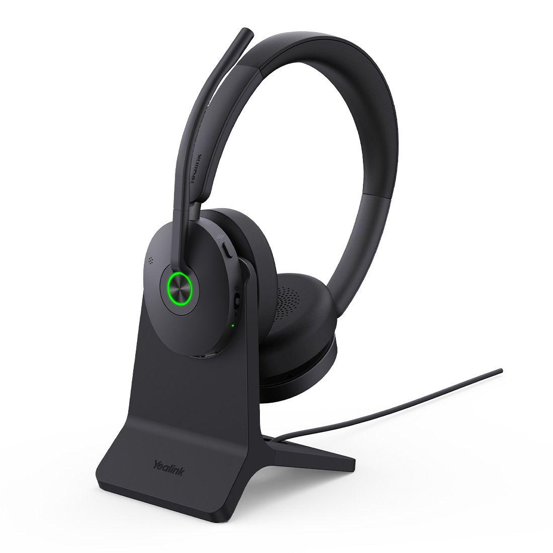Yealink BH74 with Stand UC USB-C A Bluetooth Headset, Active Noise Cancellation, Acoustic Shield, Wireless range 50 m, talk time of up to 32 hours