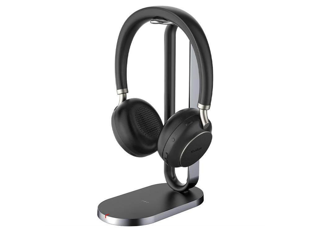 Yealink BH76 Bluetooth Stereo Headset with Charging Stand, UC, USB-A, Microsoft Teams  UC Certified, ANC, Retractable 5 Microphone, 35 Hours EOS