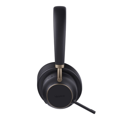 Yealink BH76 Plus UC Black USB-C A Bluetooth Stereo Headset, 5Mic Beamforming Noise Cancellation Talk time up to 35h, Bluetooth 5.3 USB-C A Dongle