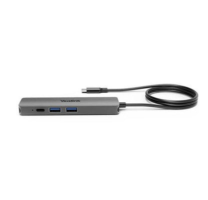 Yealink BYOD Box Cable Hub, with 1.5m USB-C Cable (USB-C to USB-A adapter included), easy plugplay setups,  Support to charging the connected laptop