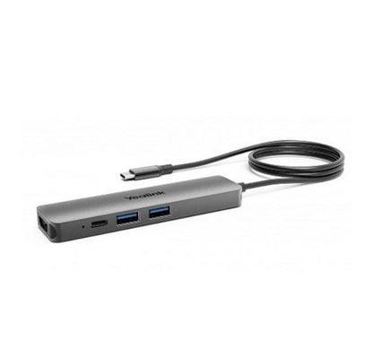 Yealink BYOD Box Cable Hub, with 1.5m USB-C Cable (USB-C to USB-A adapter included), easy plugplay setups,  Support to charging the connected laptop