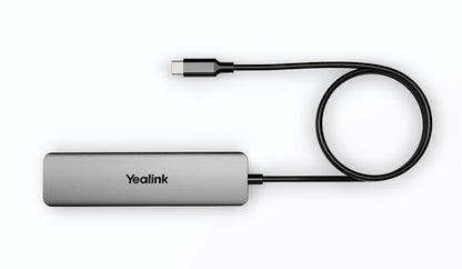Yealink BYOD Box Cable Hub, with 1.5m USB-C Cable (USB-C to USB-A adapter included), easy plugplay setups,  Support to charging the connected laptop