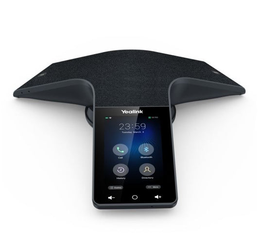 Yealink CP935W Wireless Wi-Fi Touch-Sensitive Conference Phone, 6-Microphone Array, 360 degree Voice Pickup, Wi-Fi Mode Support, Rechargeable Battery,BYOD