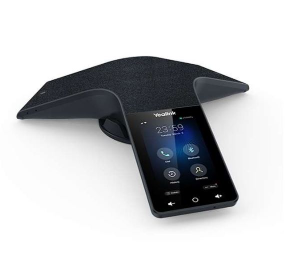 Yealink CP935W Wireless Wi-Fi Touch-Sensitive Conference Phone, 6-Microphone Array, 360 degree Voice Pickup, Wi-Fi Mode Support, Rechargeable Battery,BYOD