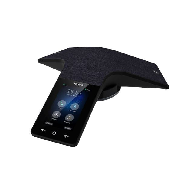 Yealink CP935W Wireless Wi-Fi Touch-Sensitive Conference Phone, 6-Microphone Array, 360 degree Voice Pickup, Wi-Fi Mode Support, Rechargeable Battery,BYOD