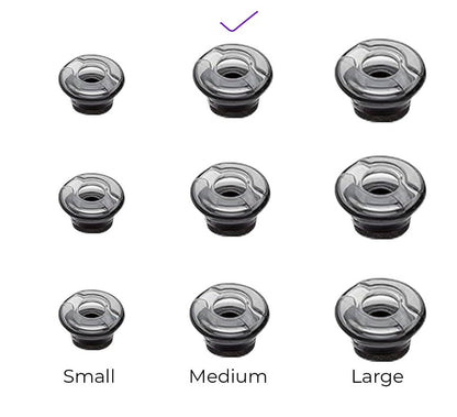 Yealink BH71 Ear Tips Medium - 3 Pack,replacement tips made for the Yealink BH71 headset, Soft, skin-friendly material , comfort and sound clarity,