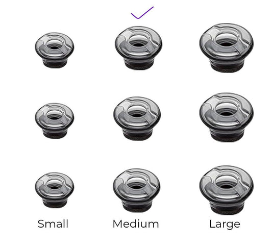 Yealink BH71 Ear Tips Medium - 3 Pack,replacement tips made for the Yealink BH71 headset, Soft, skin-friendly material , comfort and sound clarity,