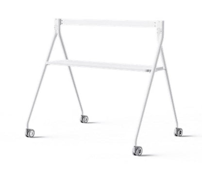 Yealink Floor stand for MeetingBoard 65 ft with Tray, Fit for Yealink MeetingBoard 65 ft, Wheeled for easy transport Stable, Durable Base Practical, White