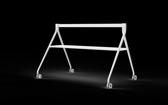 Yealink Floorstand for MeetingBoard 86 ft with Tray,Perfect fit for Yealink MeetingBoard 86 ft,Wheeled for easy transport Stable, White, EOS