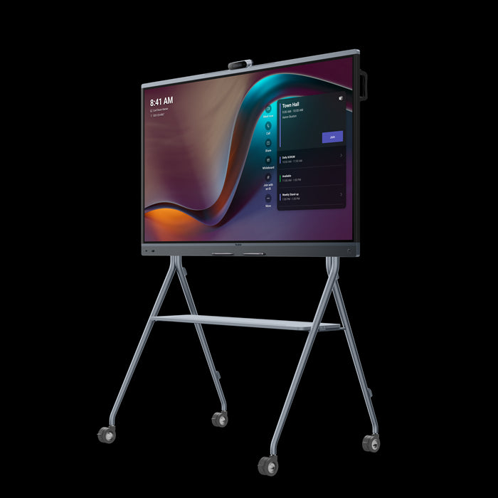 YealinkMB75Pro-A02 75 ft ft MeetingBoard Microsoft Teams on Android, Triple-eye Camera System (350MP), Floorstand  Wallmount not included, Android 13.