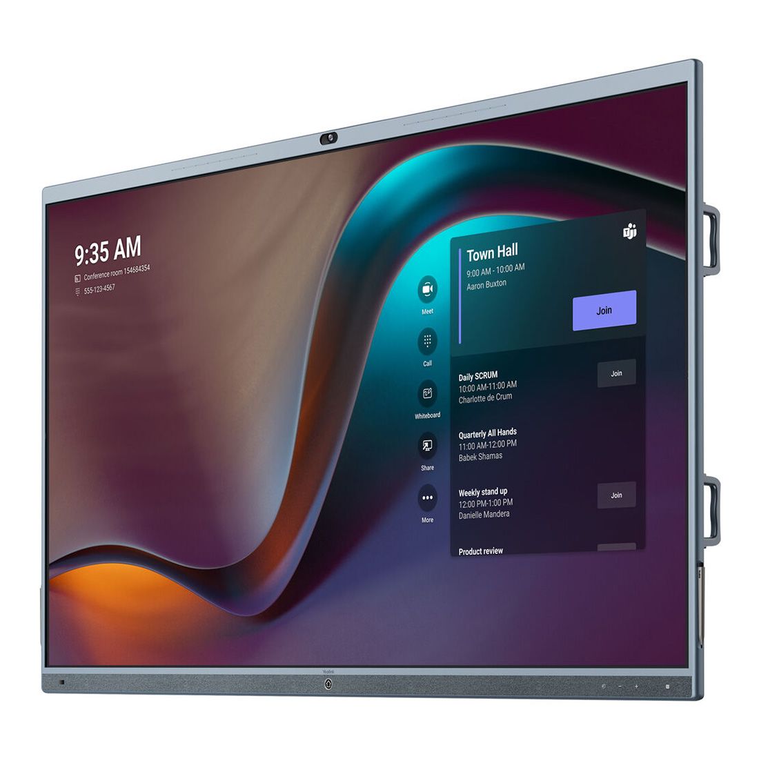 Yealink 86 ft ft MeetingBoard Microsoft Teams on Android for Medium and Large Rooms, Wall Mount Bracket,4x Stylus Pens ( 2 year AMS),TeamsZoom Certified