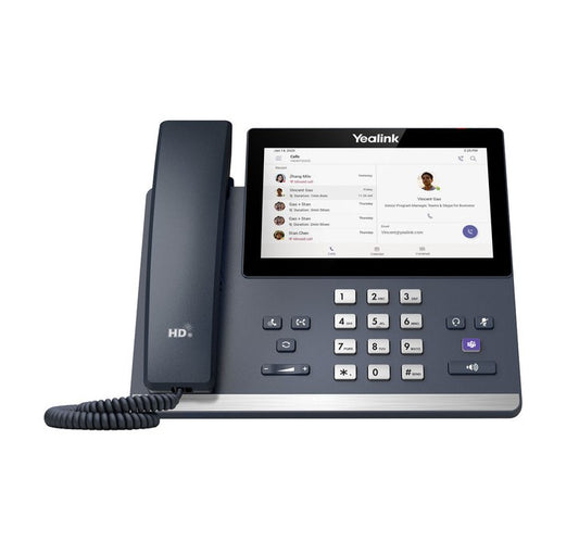 Yealink MP56 E2 Teams IP Phone, Android 13, Mid-level, Teams and Skype Compatible, 7-inch touchscreen, HD Audio, Teams button, Supports Office 365