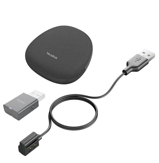 Yealink Portable Accessory Kit for WH63 67, Carry Case, Charging Cable, WDD60 DECT Dongle, Make DECT Headset Your Hybrid Work Booster