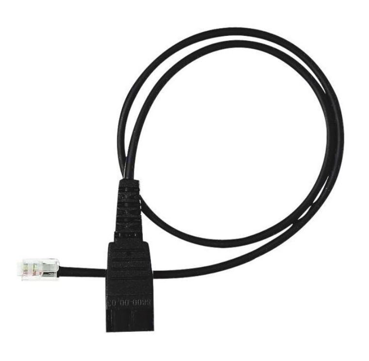 Yealink QD-RJ9-Cord-3PTY QD to RJ Cord for YHS36 YHS34 YHS34 Lite, Compatible with Cisco 79xx IP Phones, Avaya callmaster V and VI