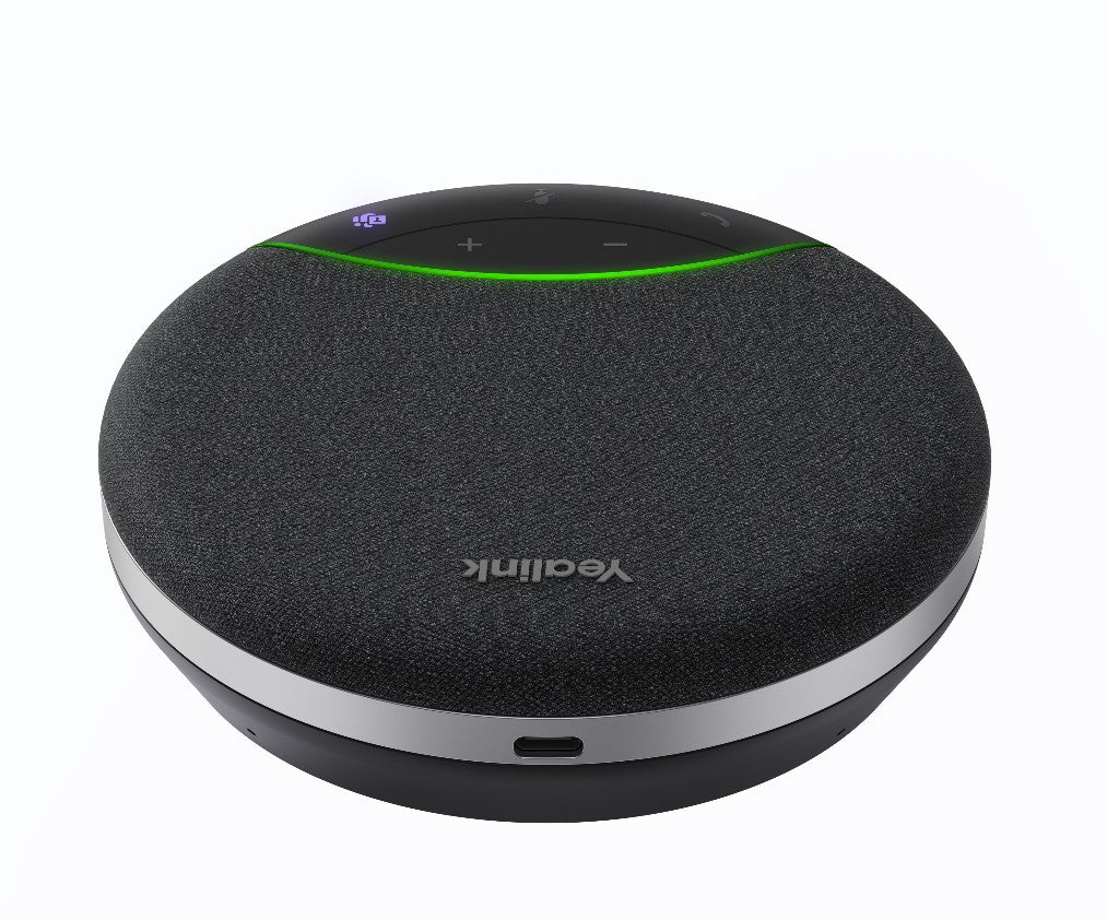 Yealink SP92 with Dongle USB-C A, AI Noise  Cancellation, 4m All-round Voice Pick Up 50 mm Speaker for Brilliant Audio Quality Full Duplex AudioEcho