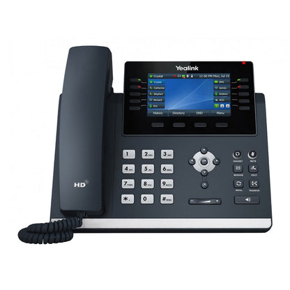 Yealink T46U 16 Line IP phone, 4.3 ft 480x272 pixel Colour LCD with backlight, Dual USB Ports, POE Support, Wall Mountable, Dual Gigabit,(T46S)