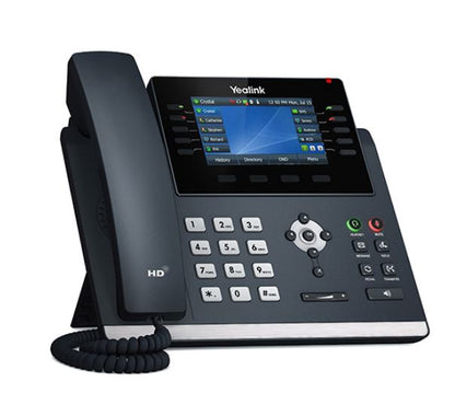 Yealink T46U 16 Line IP phone, 4.3 ft 480x272 pixel Colour LCD with backlight, Dual USB Ports, POE Support, Wall Mountable, Dual Gigabit,(T46S)