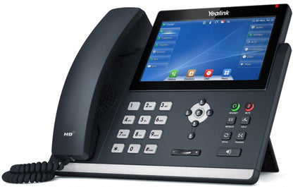 Yealink T48U 16 Line IP phone, 7 ft 800x480 pixel colour touch screen, Optima HD voice, Dual Gigabit Ports, 1 USB port for BT40 WF40 Recording, (T48S)