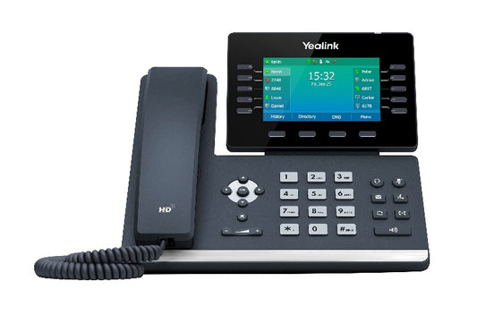 Yealink T54W, 16 Line IP HD Phone, 4.3 ft 480 x 272 Colour Screen, HD Voice, Dual Gig Ports, Built In Bluetooth And WiFi, USB 2.0 Port, SBC Ready