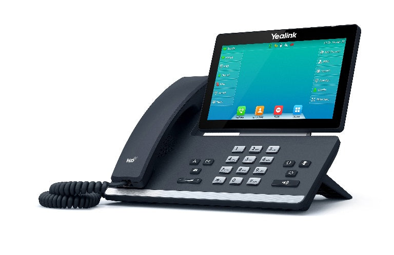 Yealink SIP-T57W, 16 Line IP HD Phone, 7 ft 800 x 480 colour screen, HD voice, Dual Gig Ports, Built in Bluetooth and WiFi, USB 2.0 Port, SBC Ready