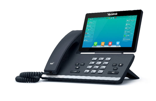 Yealink SIP-T57W, 16 Line IP HD Phone, 7 ft 800 x 480 colour screen, HD voice, Dual Gig Ports, Built in Bluetooth and WiFi, USB 2.0 Port, SBC Ready