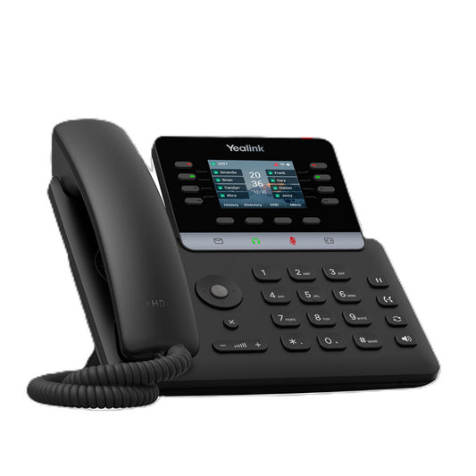 Yealink SIP-T73U IP Phone, 2.8 ft Color Display, 12 SIP Accounts, HD Voice, USB  PoE, Bluetooth  Wi-Fi via Adapter, Wall Mountable