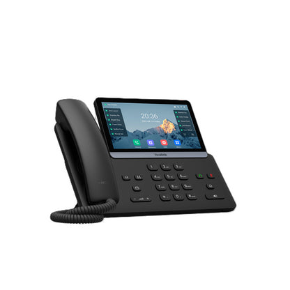 Yealink SIP-T77U IP Phone, 7 ft Touchscreen, 16 SIP Accounts, Dual USB, HD Voice, PoE, Linux 6.1, TEE Encryption, Wall Mountable