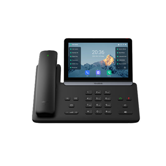 Yealink SIP-T88W Pro IP Phone, 7 ft Touchscreen, Android 13, HD Voice, Bluetooth Handset, Wi-Fi 6, Dual USB, PoE, Wall Mountable