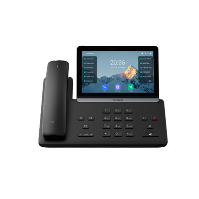 Yealink SIP-T88W Pro IP Phone, 7 ft Touchscreen, Android 13, HD Voice, Bluetooth Handset, Wi-Fi 6, Dual USB, PoE, Wall Mountable
