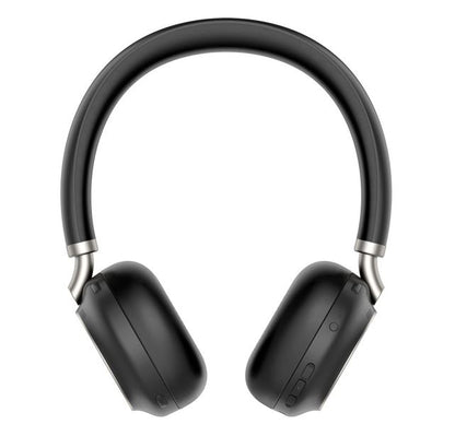 Yealink BH76 Teams Certified Bluetooth Wireless Stereo Headset, Black, ANC, USB-C, Rectractable Microphone, 35 hours battey life EOS
