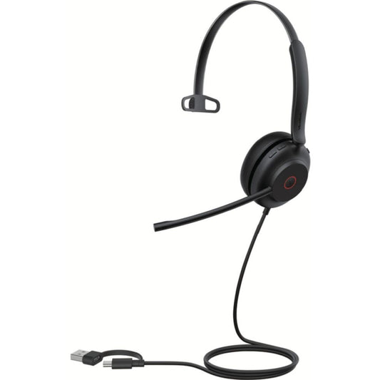 Yealink UH35 Mono Teams USB-C A Wired Headset, Microsoft Teams  UC Certified, Dual Noise-Canceling Microphones USB-A   35mm Speaker, Lightweight