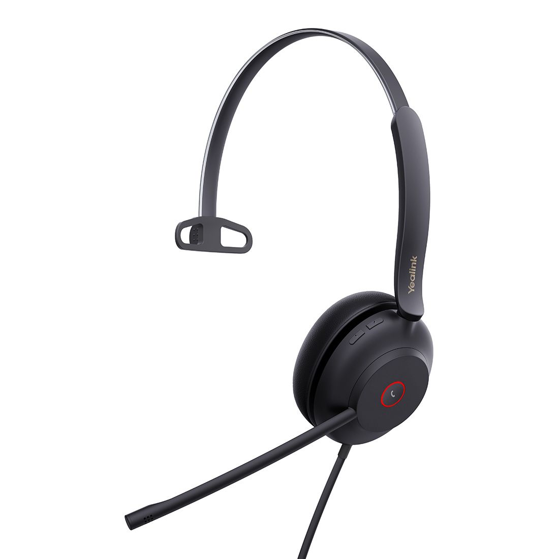 Yealink UH37 Mono USB Wired Headset, UC, USB-C, 35mm Speaker, Busylight, Leather Ear Cushion,HD Audio, 2Mic Noise Killer, Microsoft Teams  UC