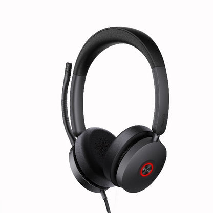 Yealink UH48 UC USB Wired Headset Hybrid Active Noise Cancellation, Four-Microphone Noise-canceling Technology,  Swift Plug  Play All-Day Comfort